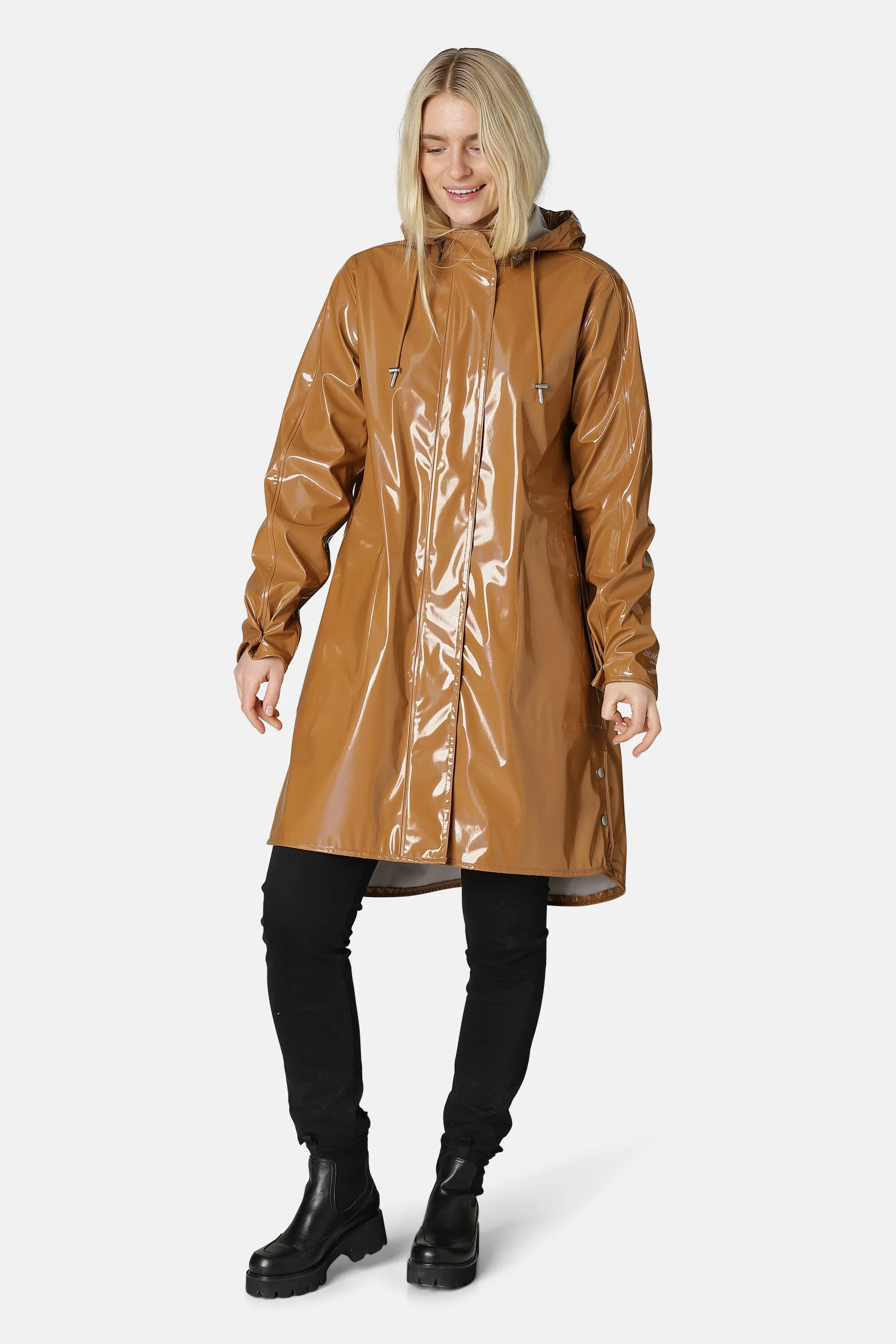 Long Raincoat - Cashew