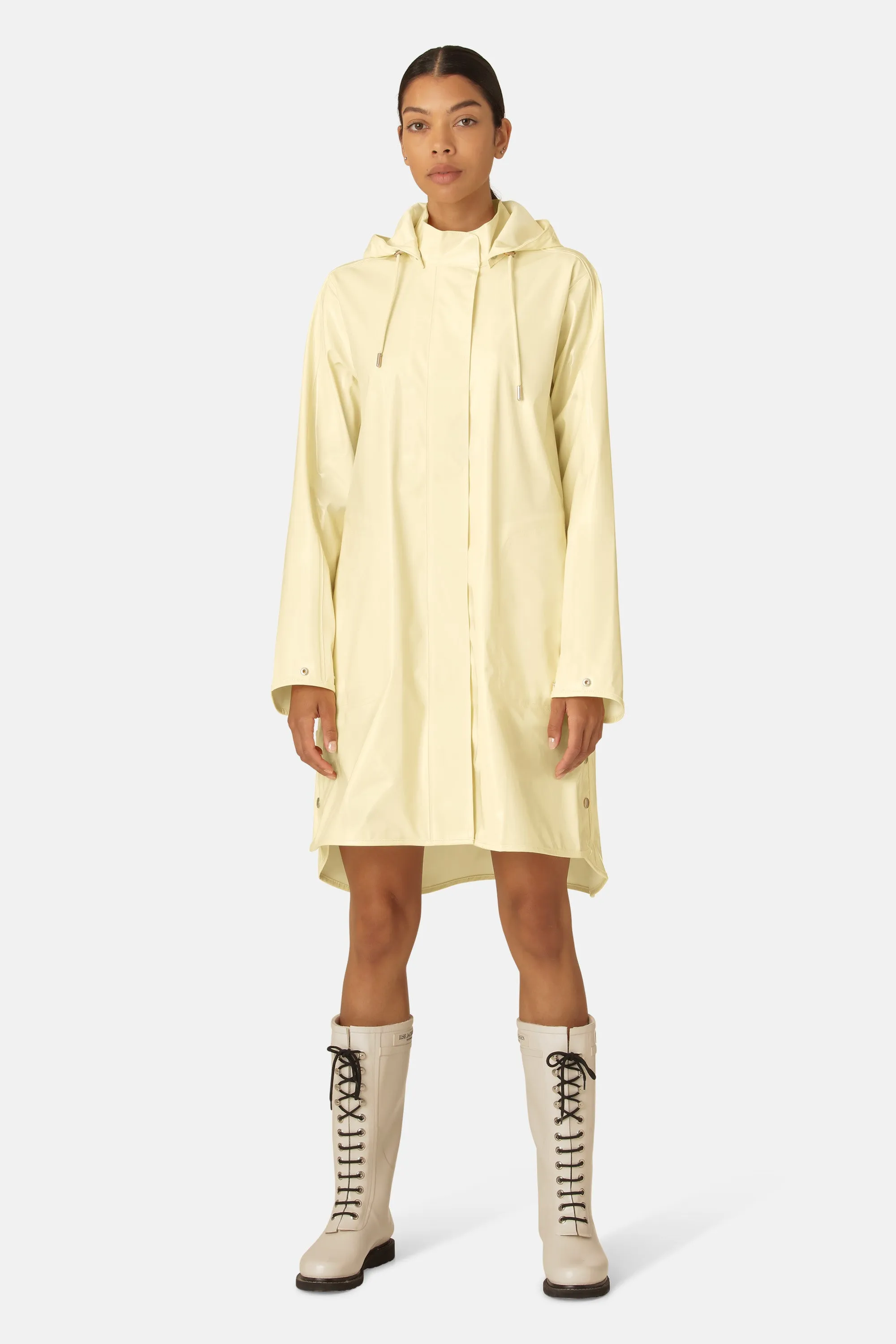 Long Raincoat - Double Cream