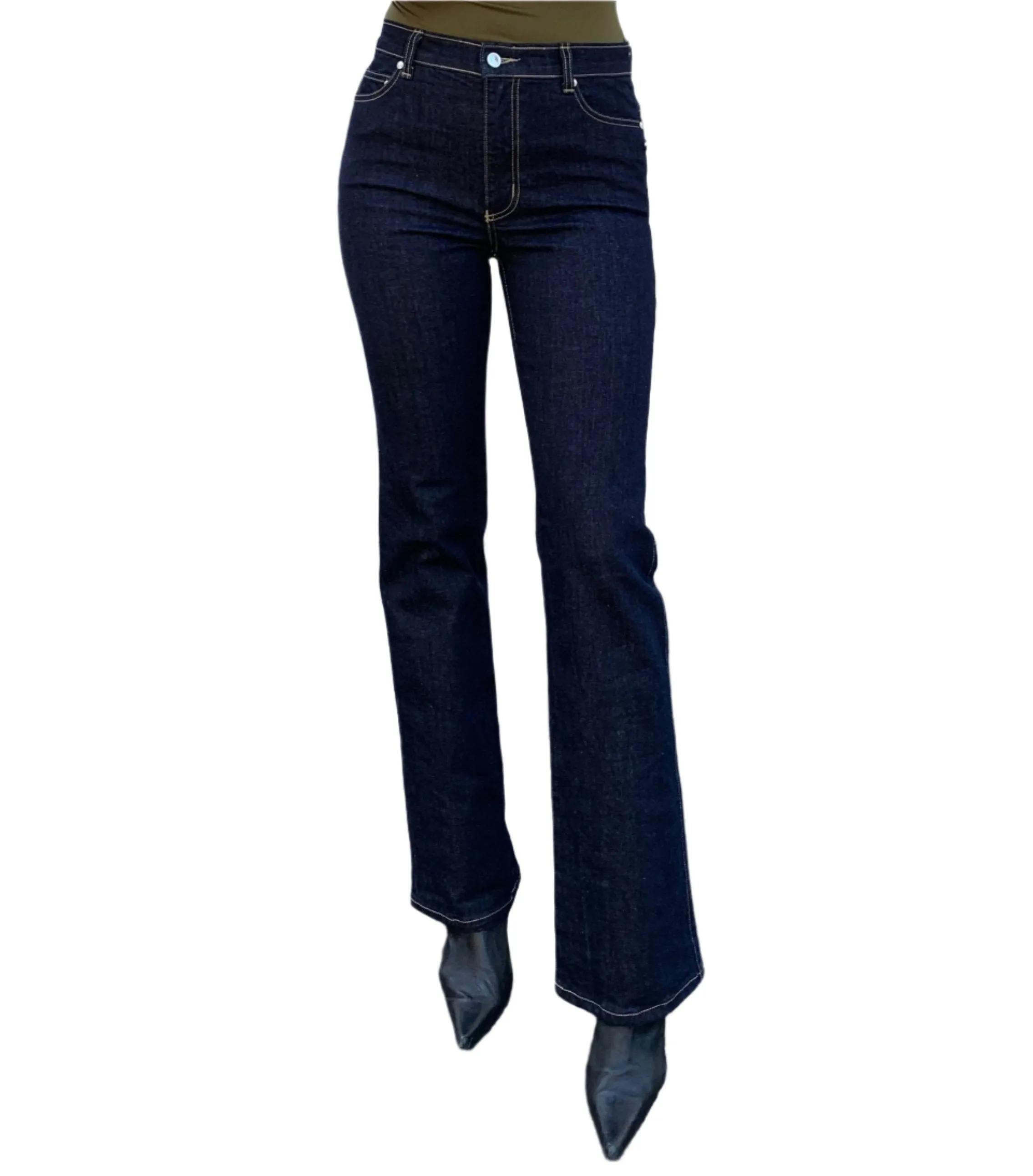 Madison Jeans. Bootleg. Mid Rise. Stretch. Deep Indigo