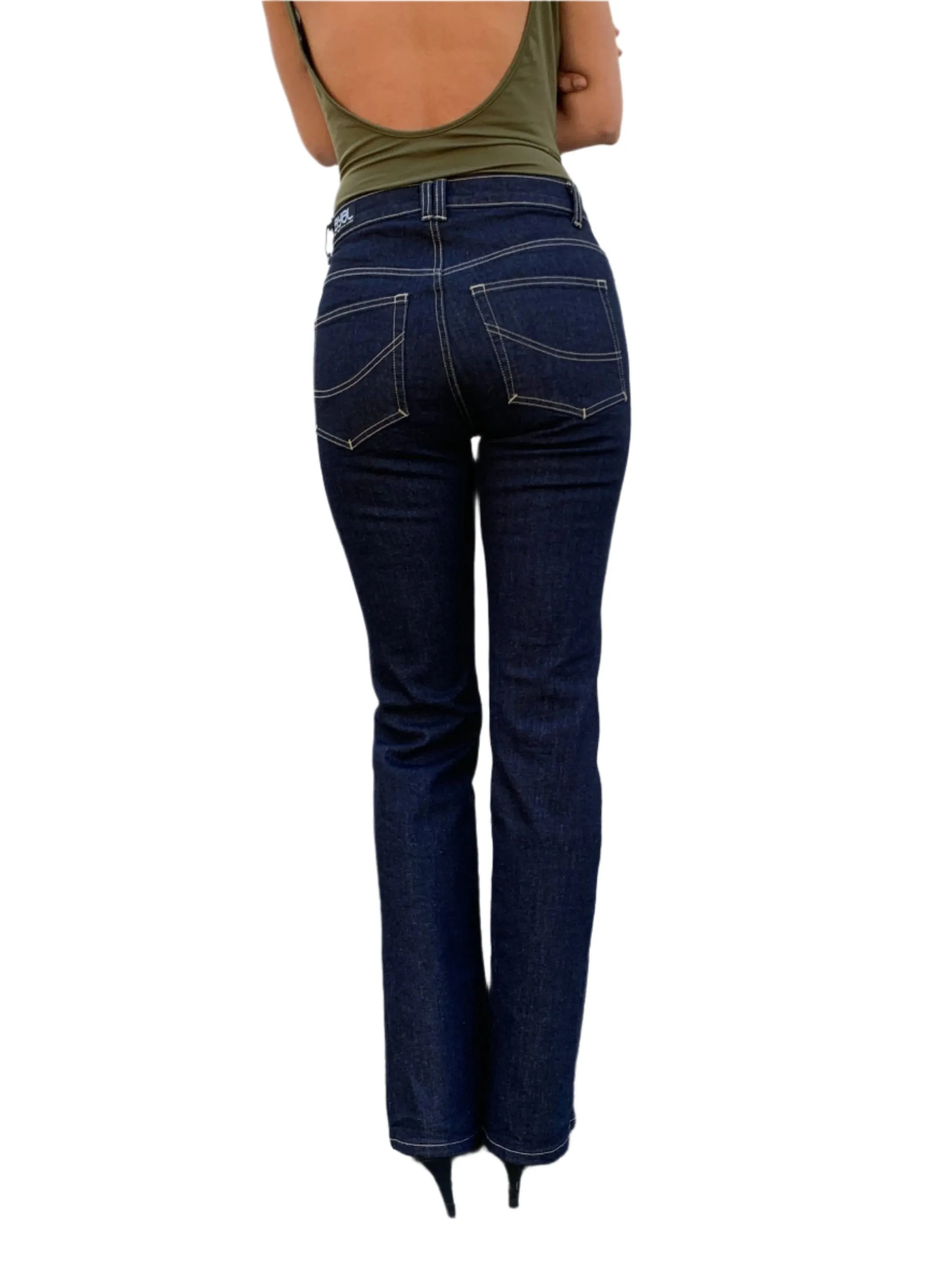 Madison Jeans. Bootleg. Mid Rise. Stretch. Deep Indigo