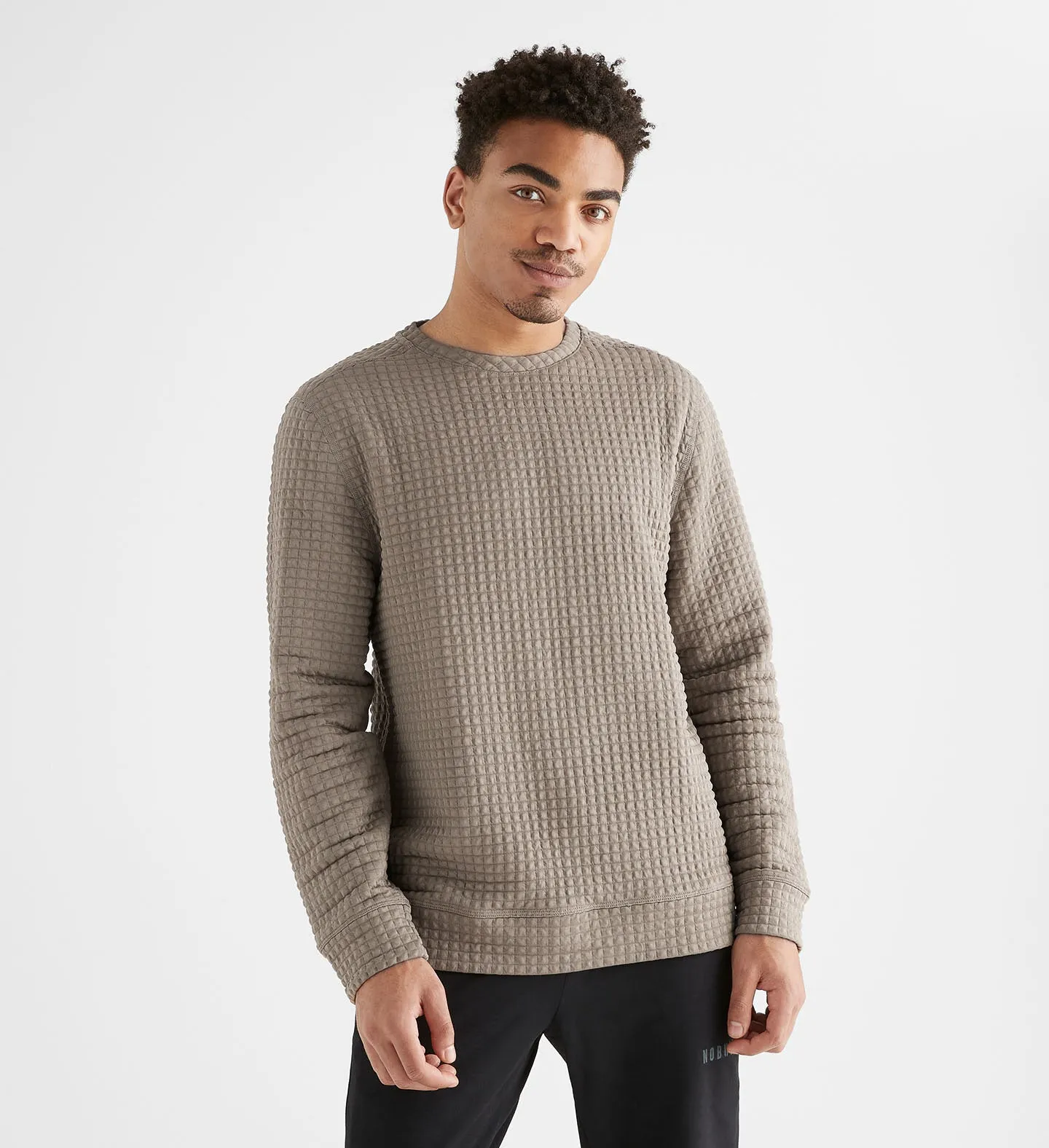 Men's Quilted Crew Pullover