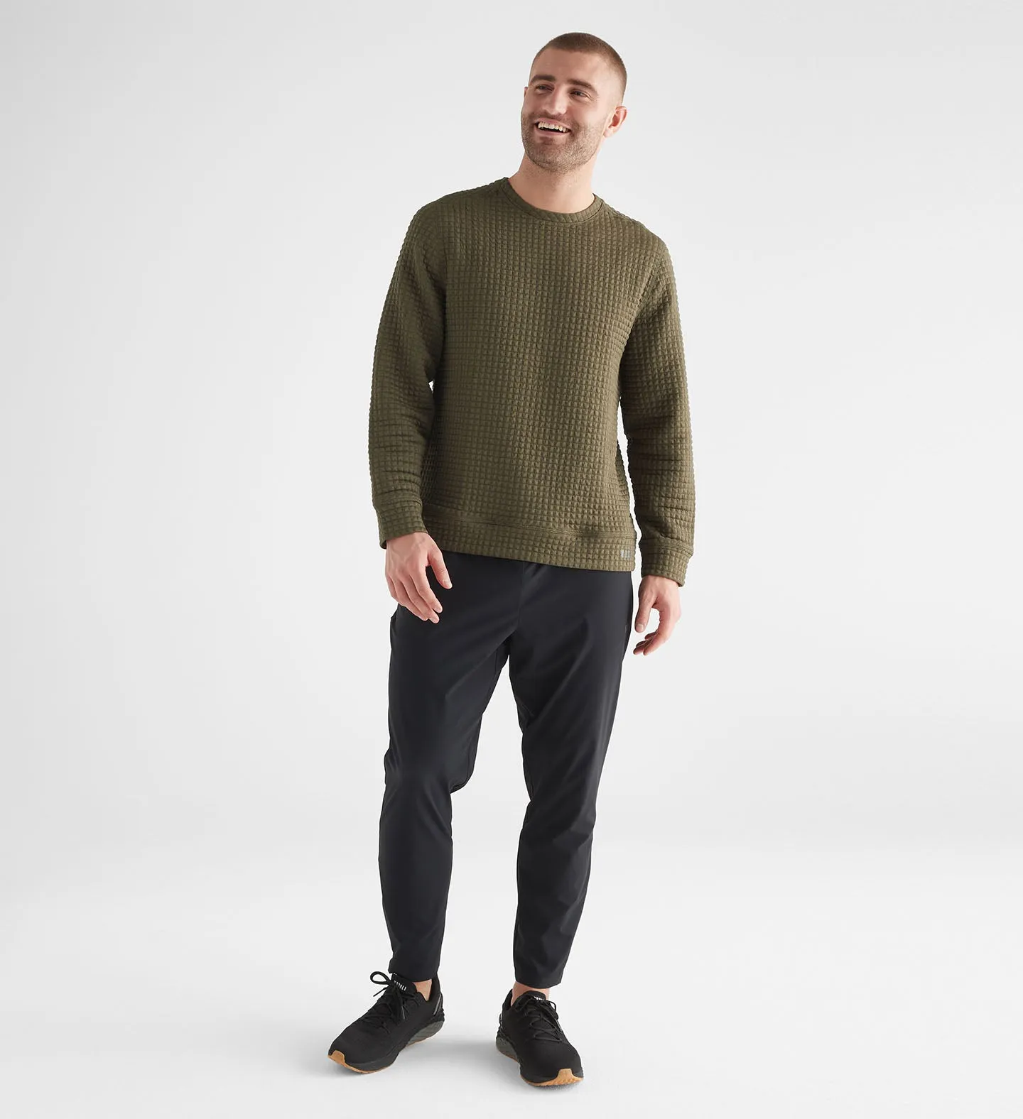 Men's Quilted Crew Pullover