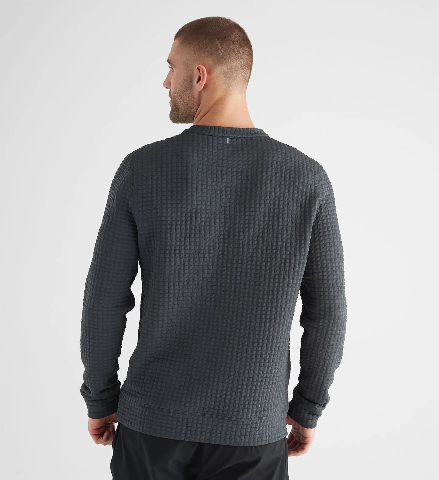 Men's Quilted Crew Pullover