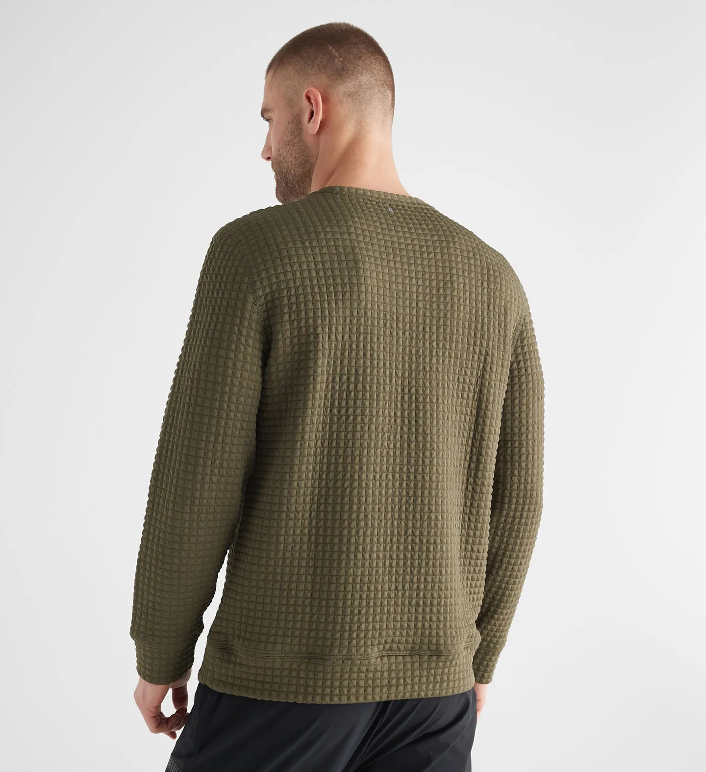 Men's Quilted Crew Pullover