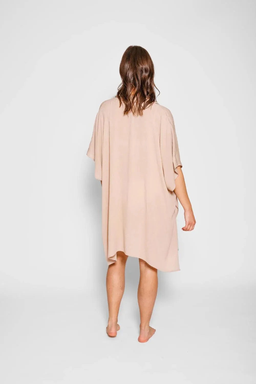 Miami Big Shirt Dress In Coconut - Koy Resort