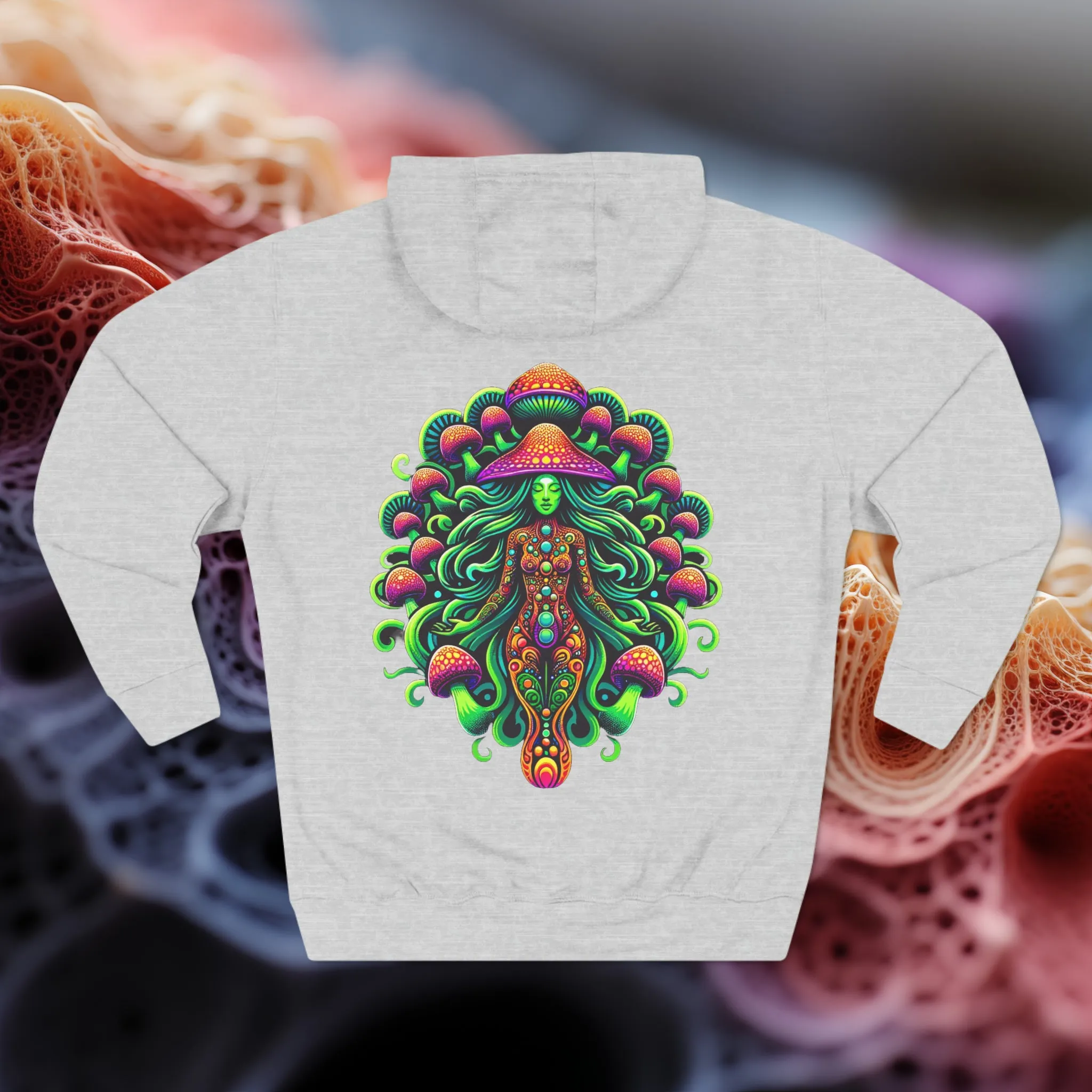 Mushroom Goddess at Your Back Pullover Hoodie