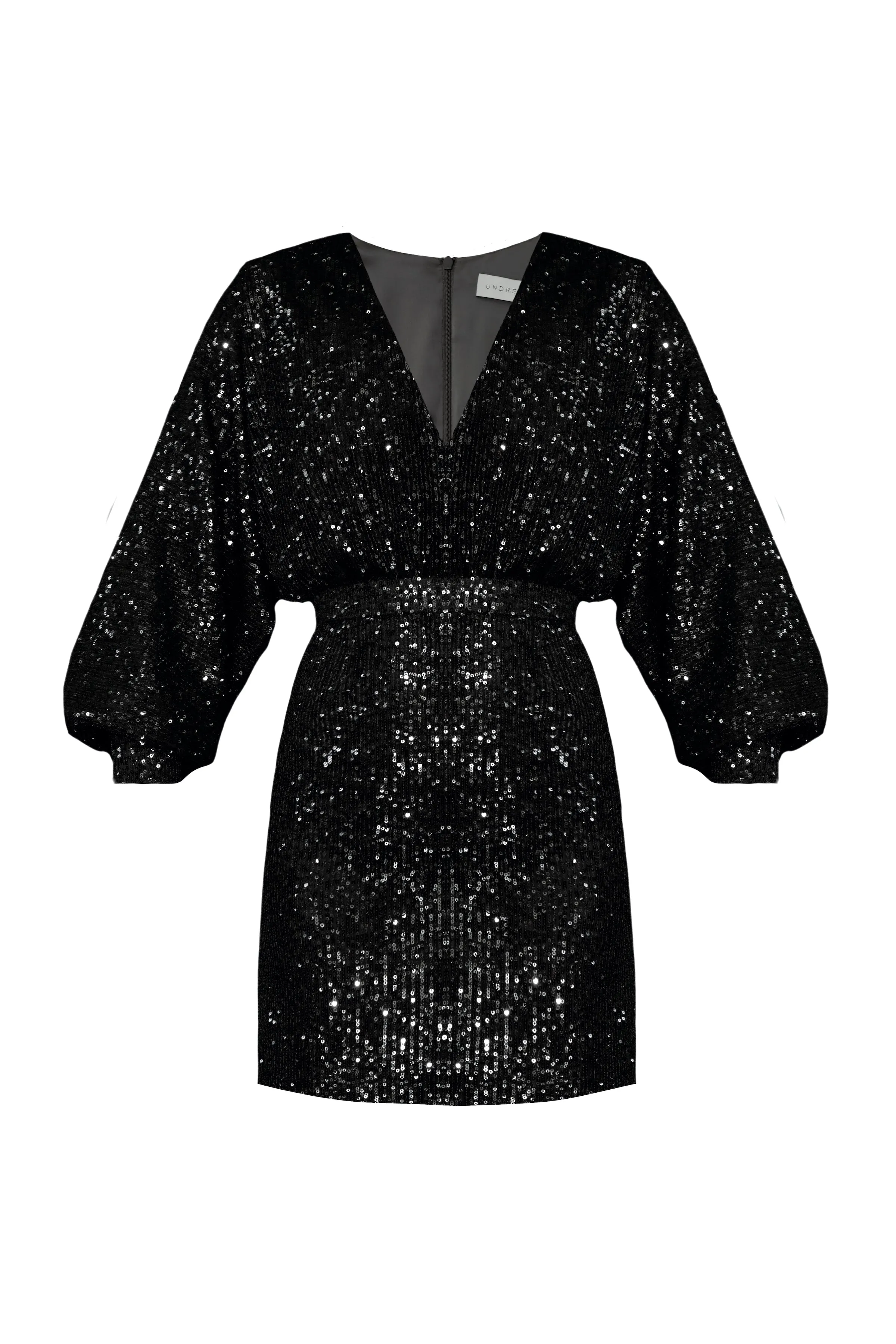 NADINE black sequin mini dress