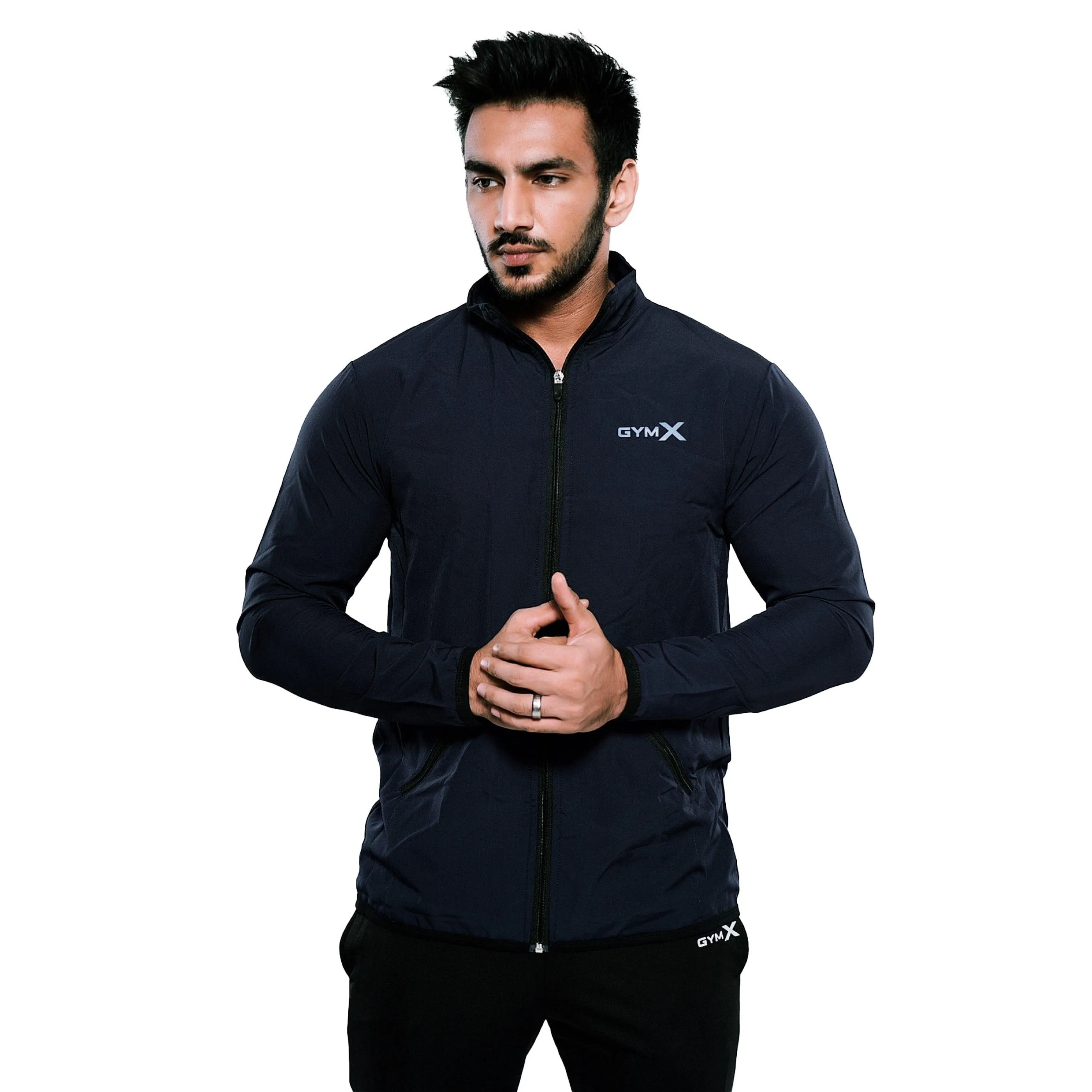 Night Blue GymX Windcheater (Dedicated Phone Pocket)