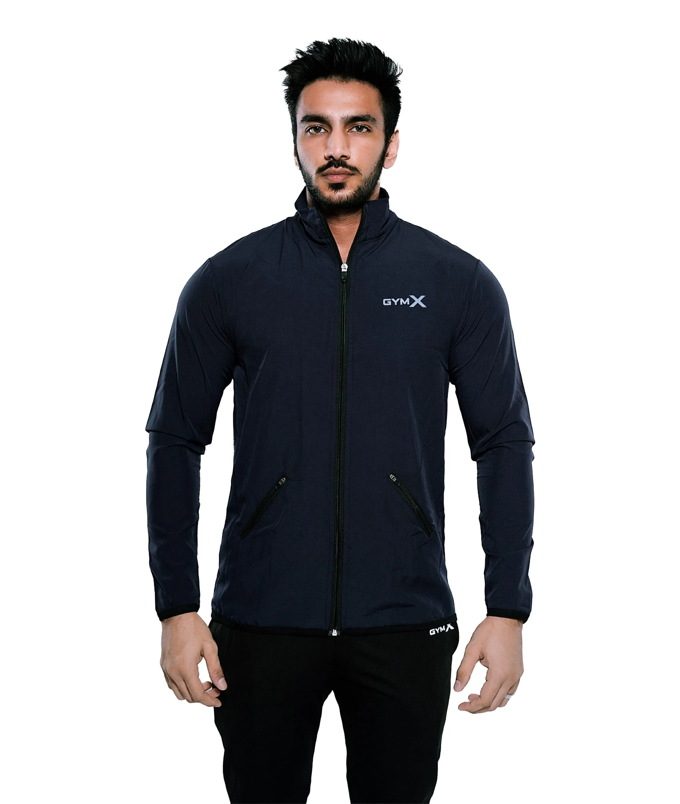 Night Blue GymX Windcheater (Dedicated Phone Pocket)