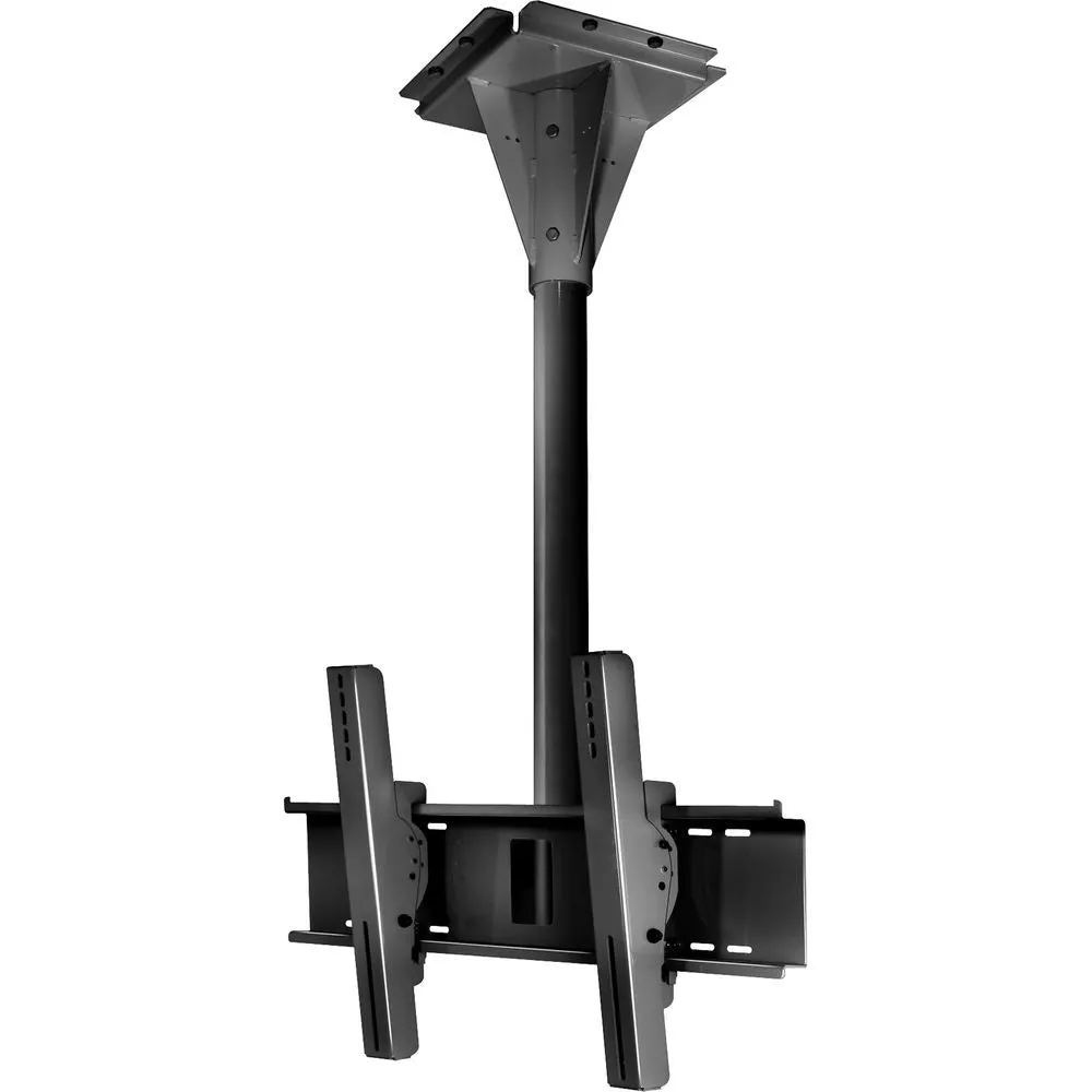 Peerless ECMU-03-C 3' Wind Rated Ceiling Tilt Mount - Black