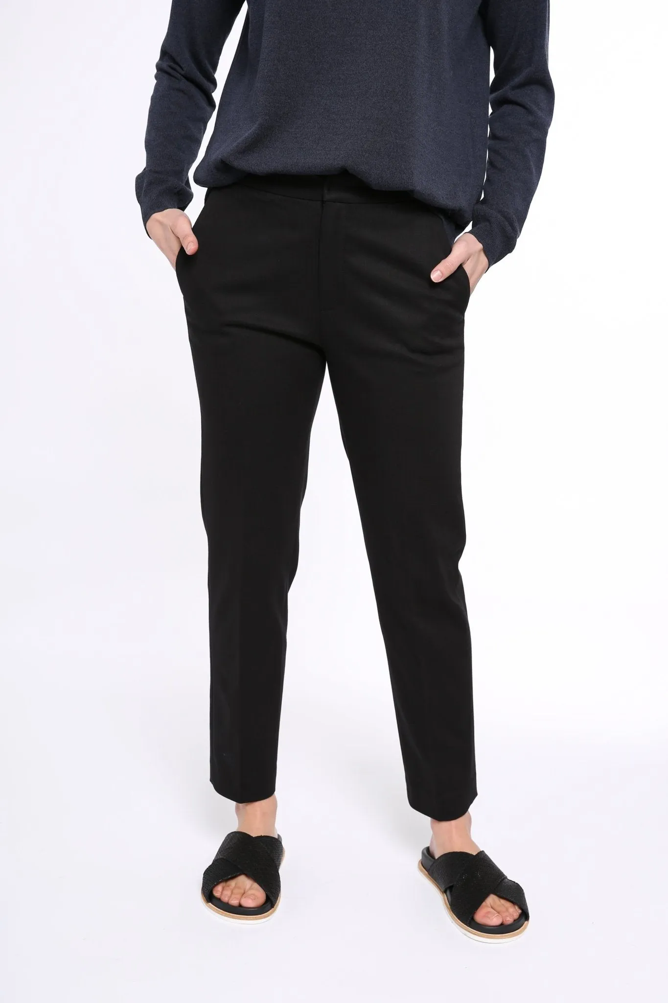 PEYTON ANGLE POCKET TROUSER IN STRETCH DENIM