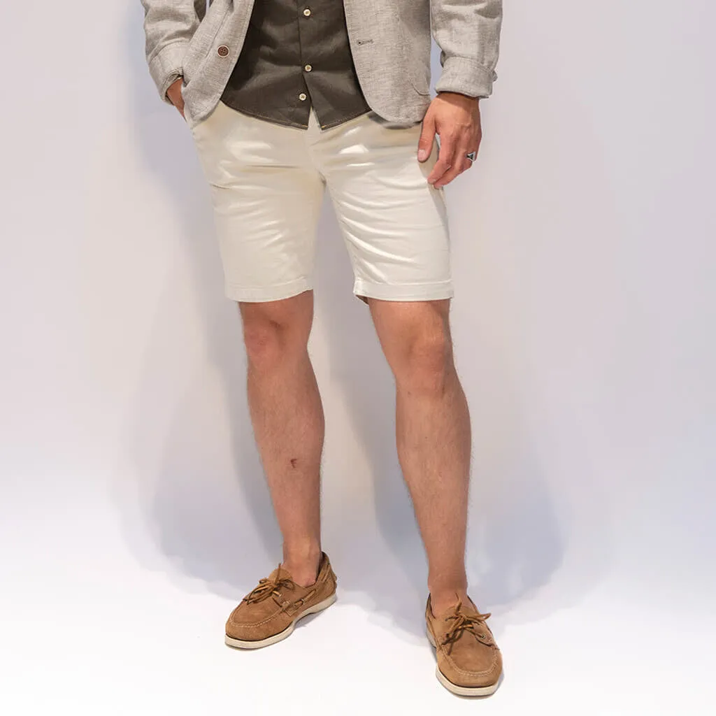 Piot Cotton Stretch Shorts - BGE Beige