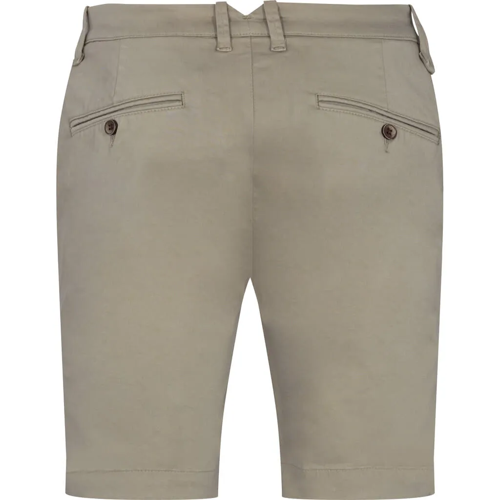 Piot Cotton Stretch Shorts - MUD