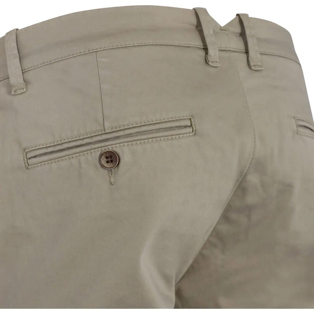 Piot Cotton Stretch Shorts - MUD