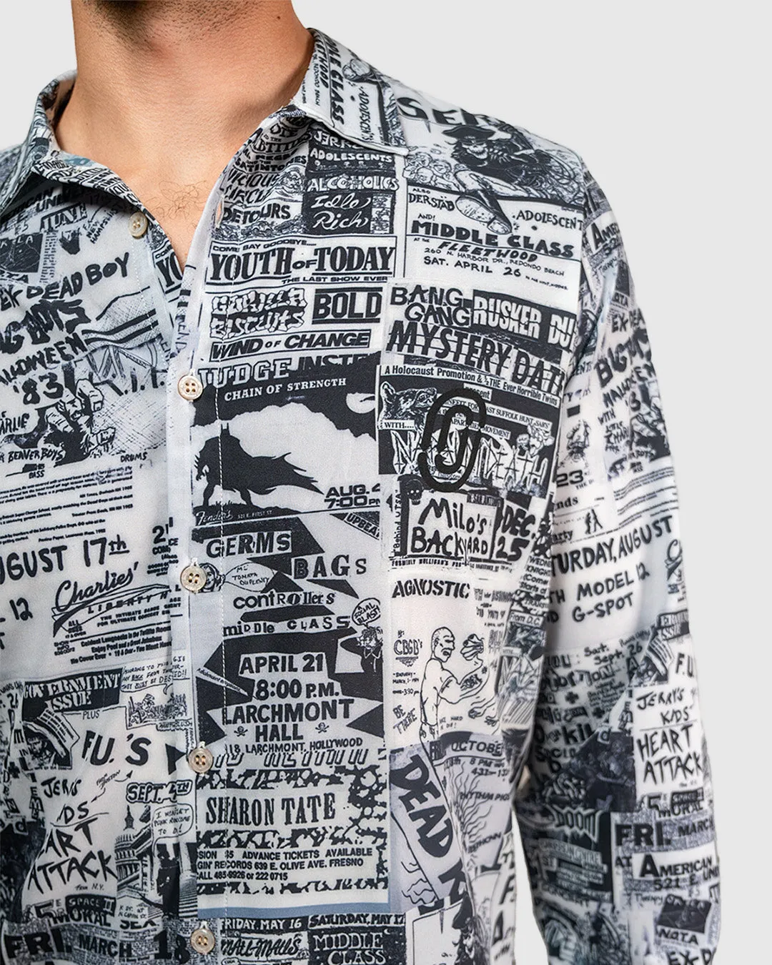 Punk Flyers Long-Sleeve Resort Shirt