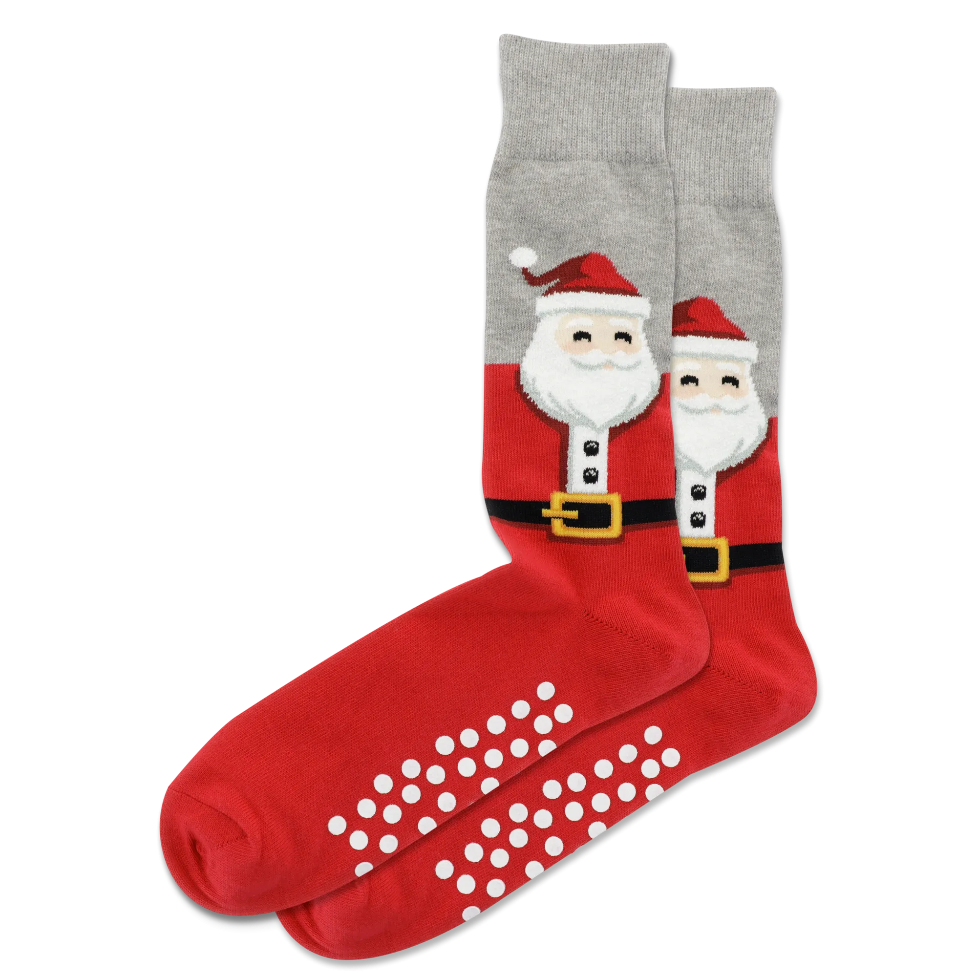 "Fuzzy Santa" Crew Socks by Hot Sox