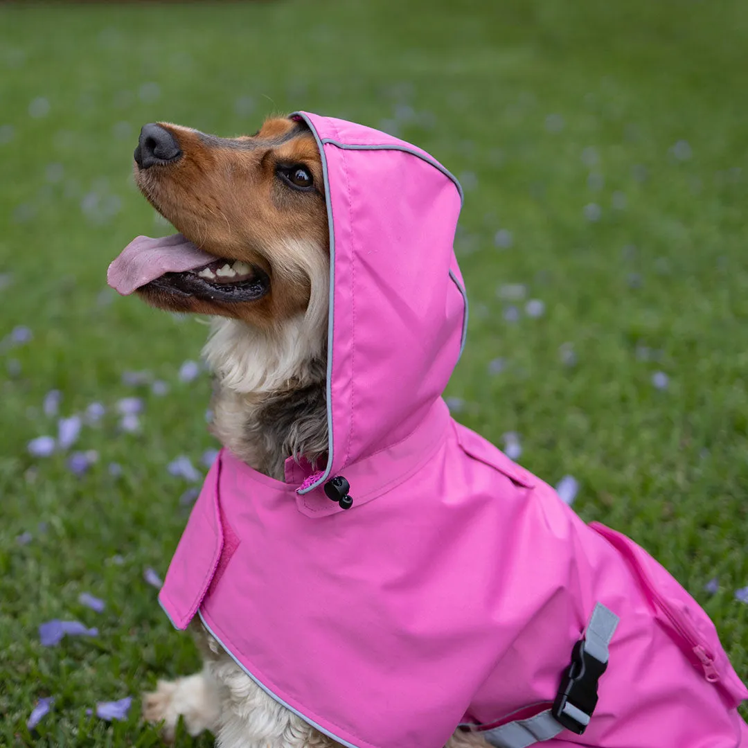 Rainy Days Dog Raincoat - Pink