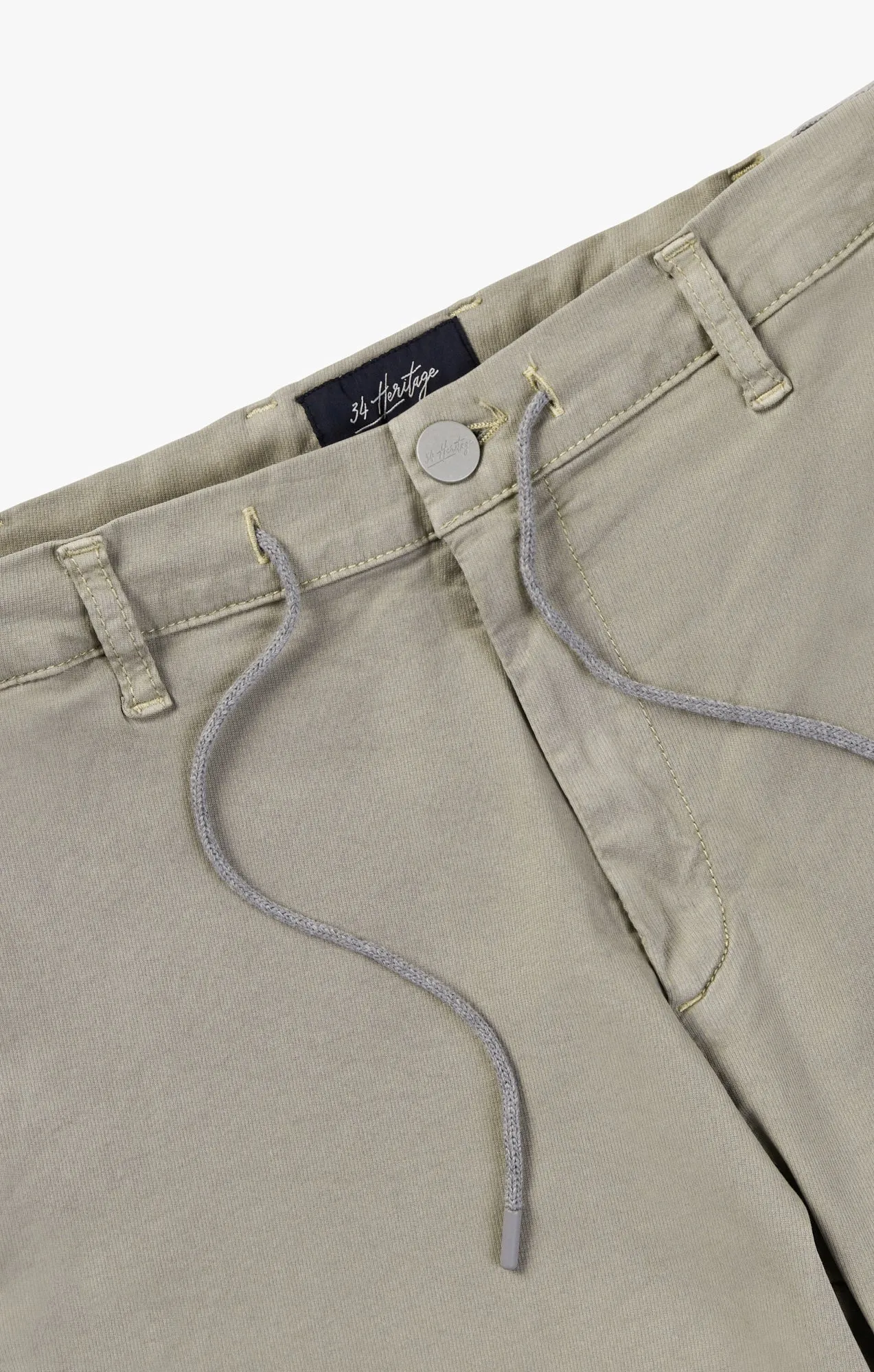 Ravenna Drawstring Shorts In Aluminum Soft Touch