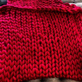 Red Chunky Knit Med