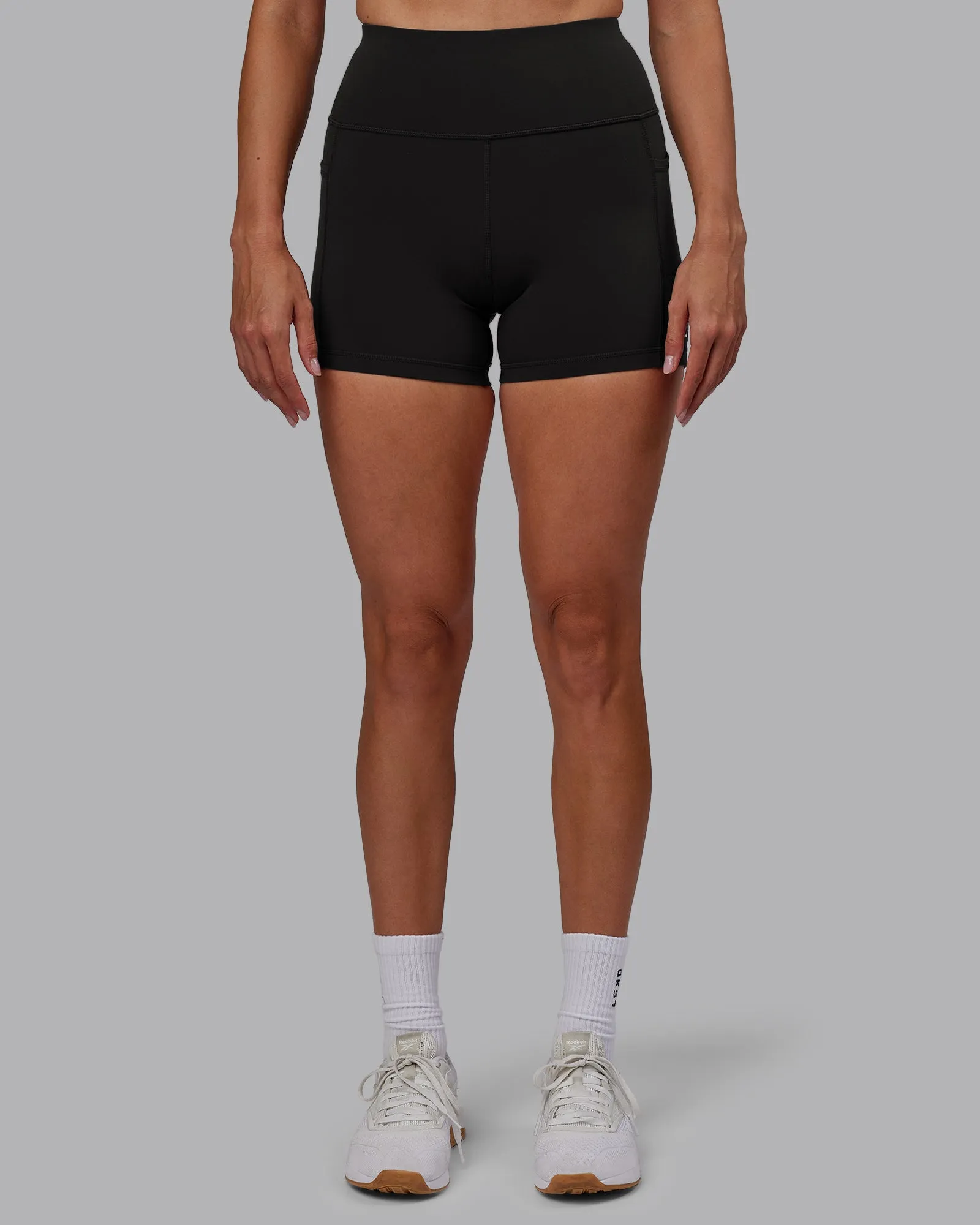 Rep X-Length Shorts - Pirate Black-White