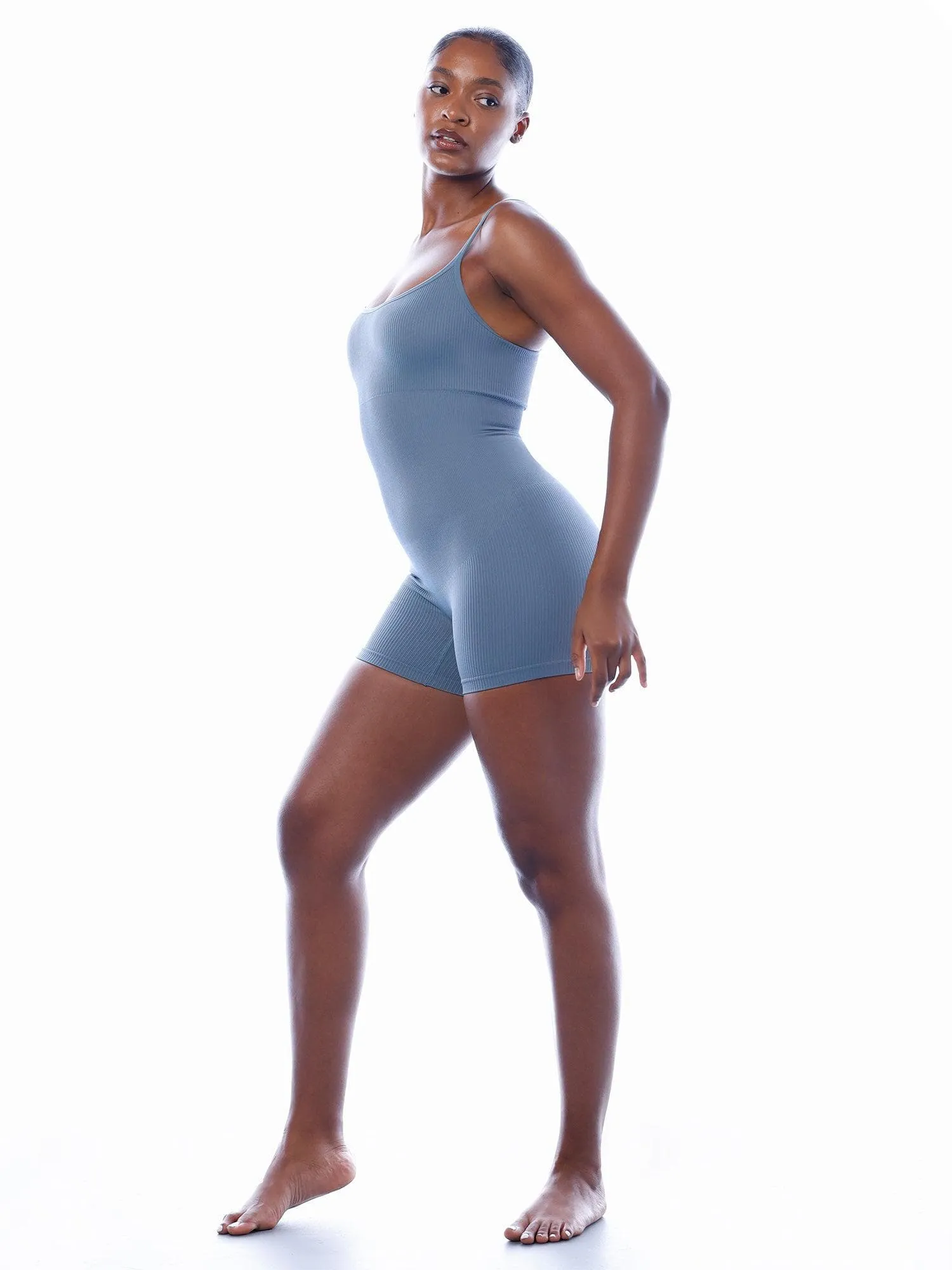 Shapewear Seamless Rib Strappy Romper