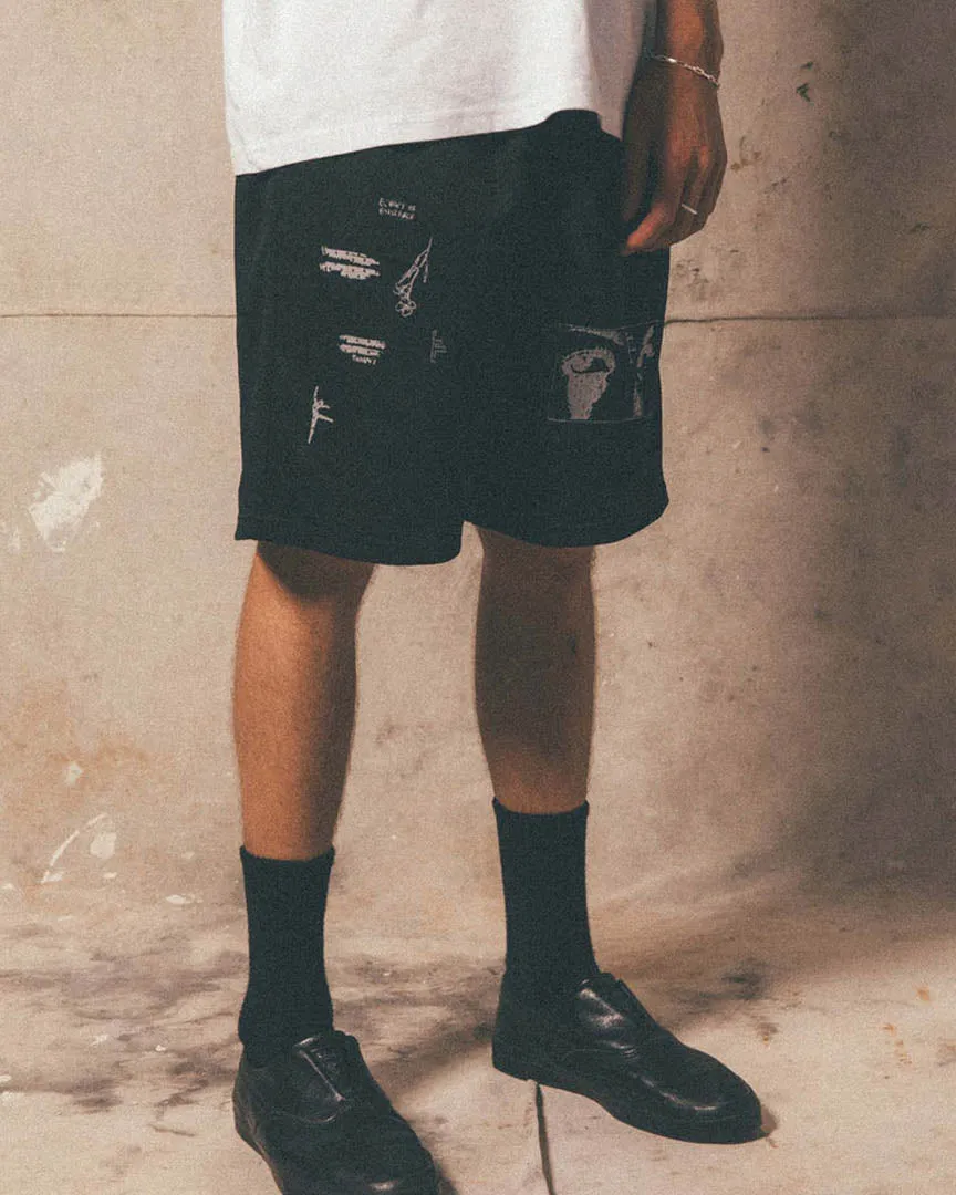 Shifting Ball Walk Shorts - Black