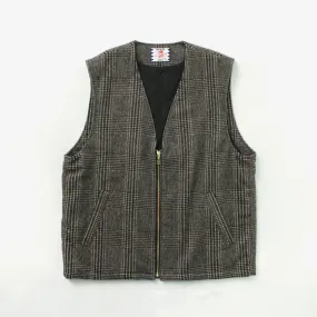 SON OF THE CHEESE / Check Wool Vest