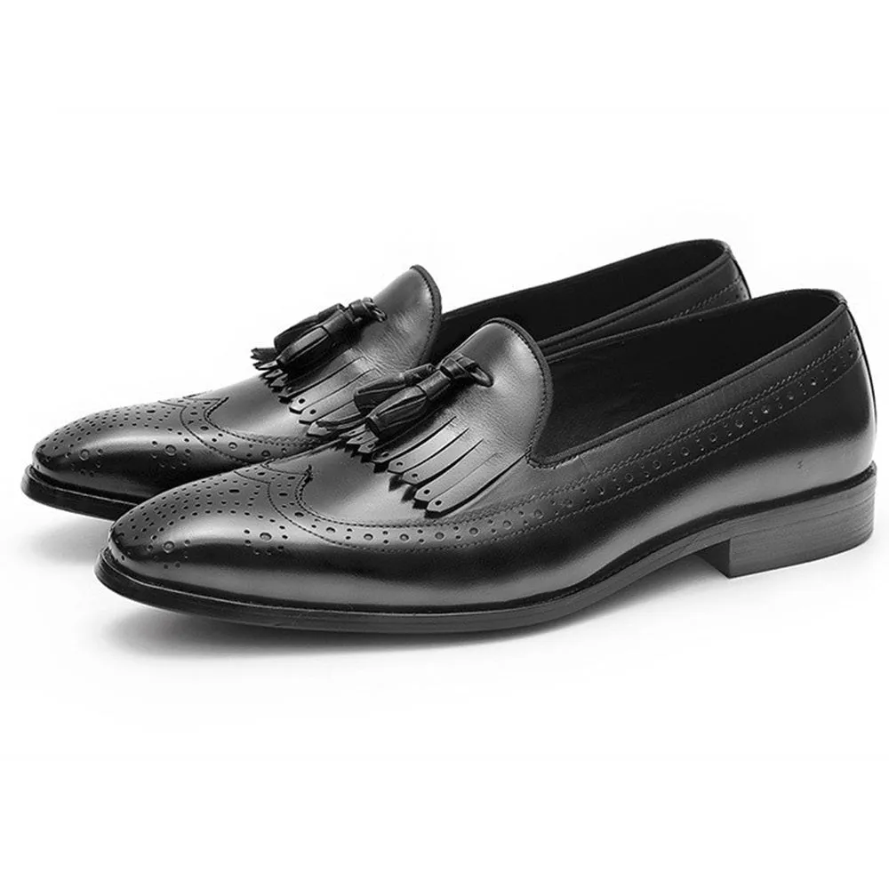 Tassel Brogue Low Top Loafer for Men