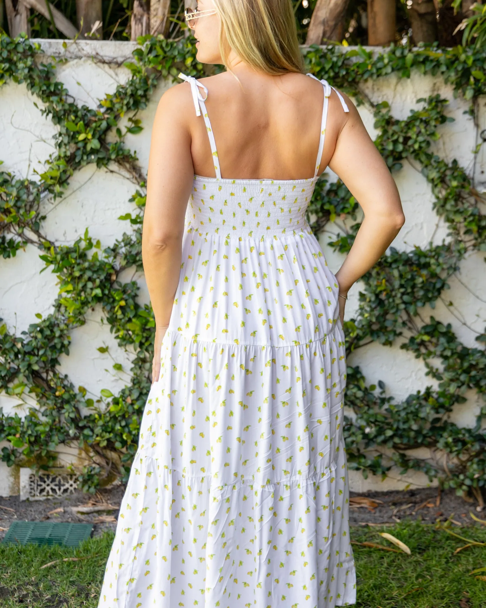 The Amalfi - Lemon Print Resort Dress