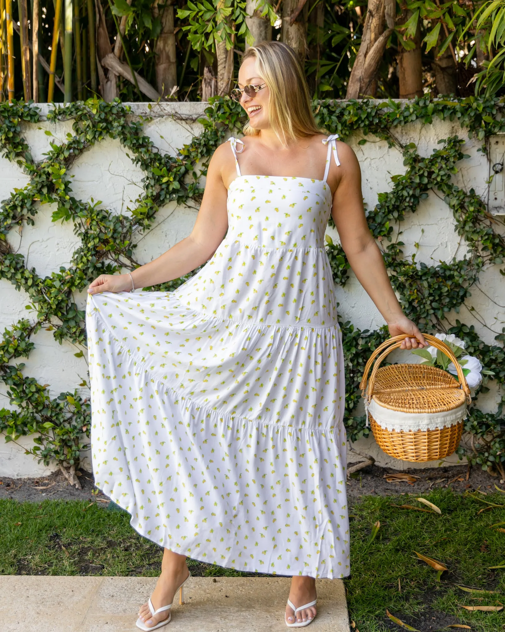 The Amalfi - Lemon Print Resort Dress