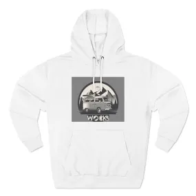 Three-Panel Fleece Hoodie