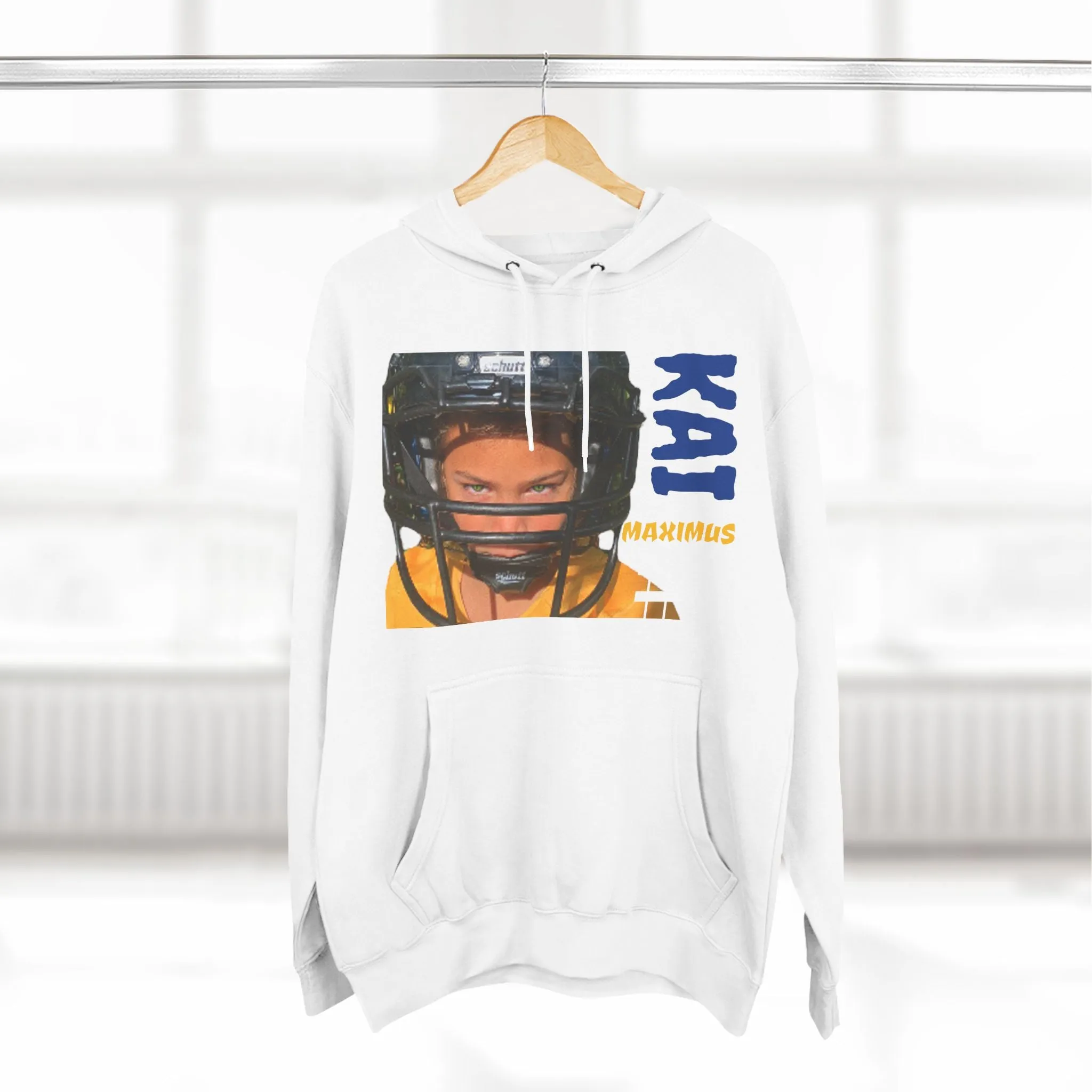 Three-Panel Fleece Hoodie