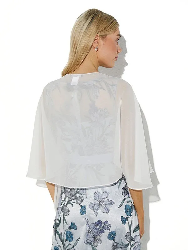 Twiggy Ivory Chiffon Wrap