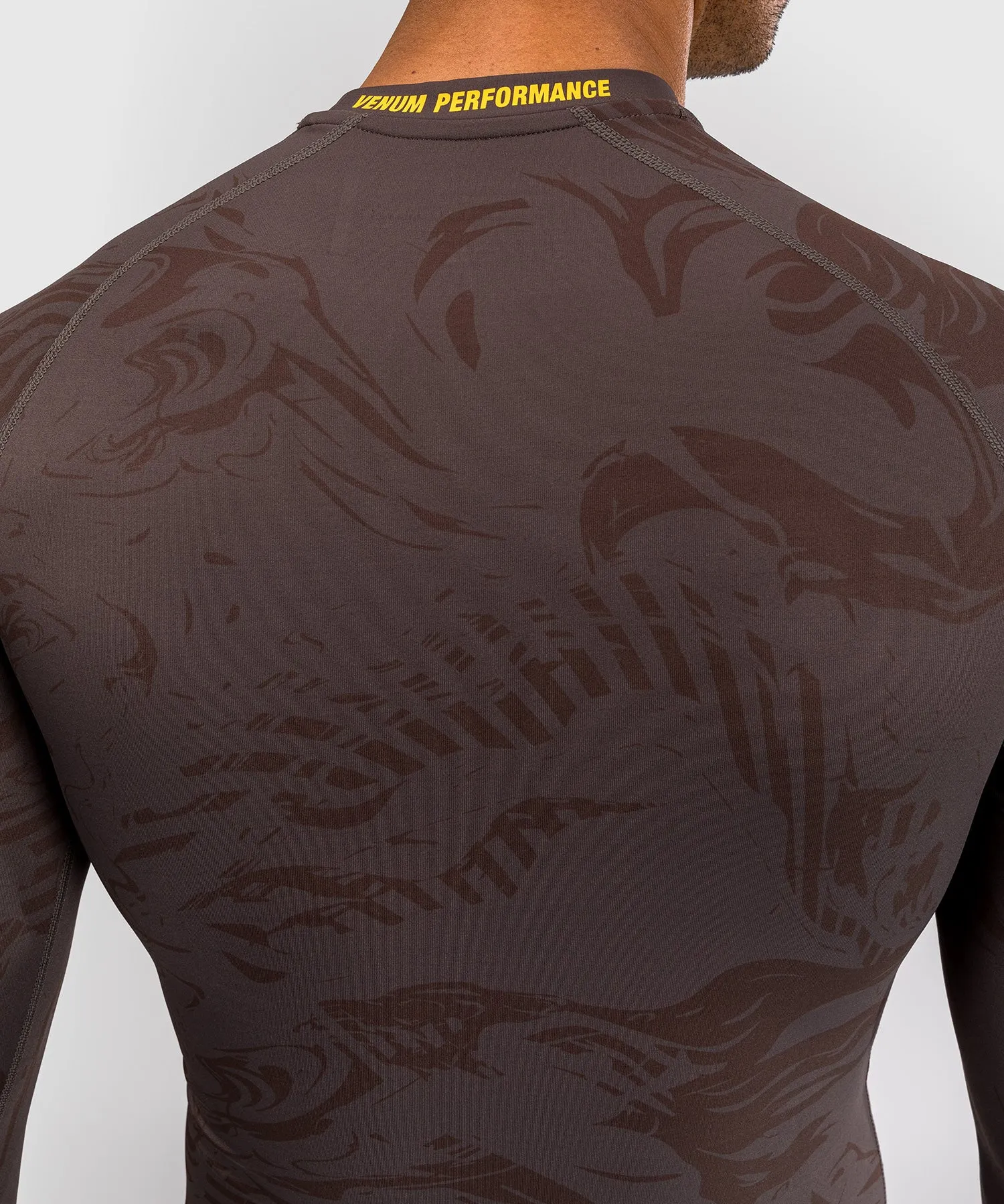 UFC Fusion by Venum Fight Week Men’s Performance Long Sleeve Rashguard - Earthen Brown