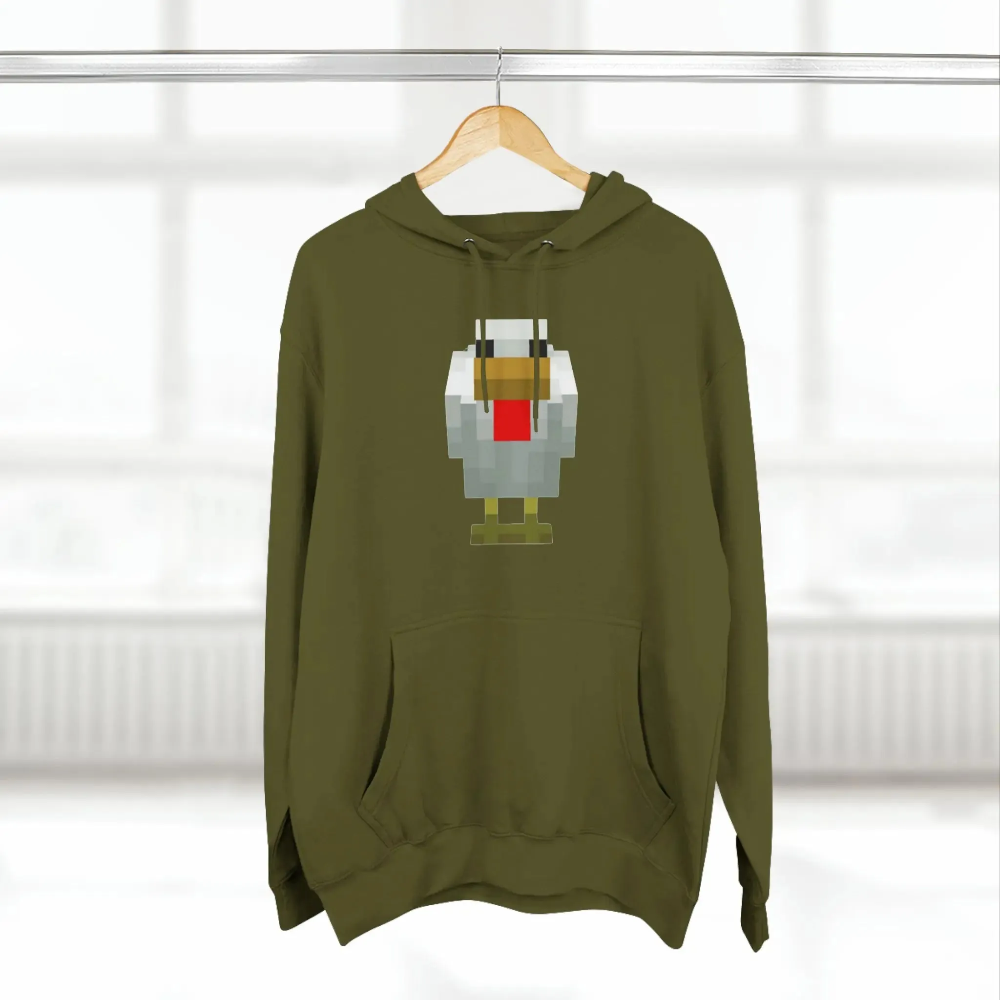 Unisex Premium Pullover Hoodie Minecraft Chicken