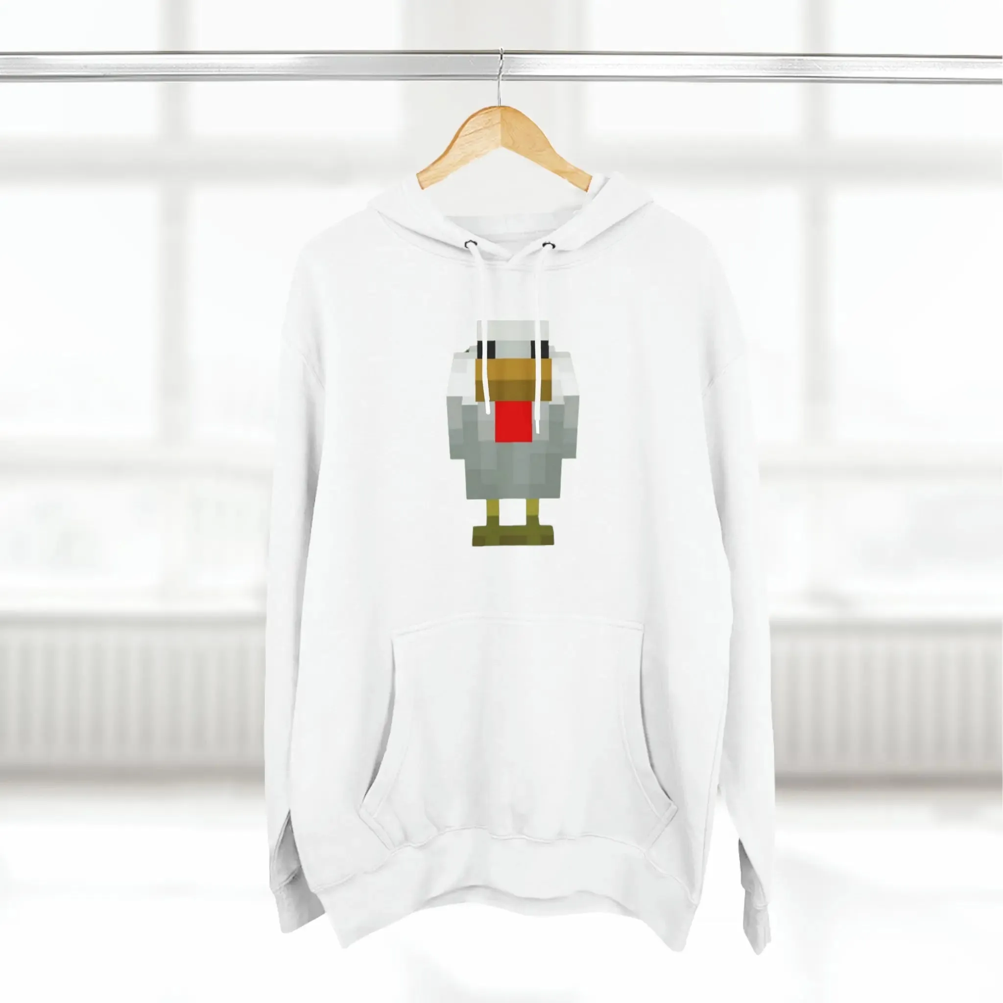 Unisex Premium Pullover Hoodie Minecraft Chicken