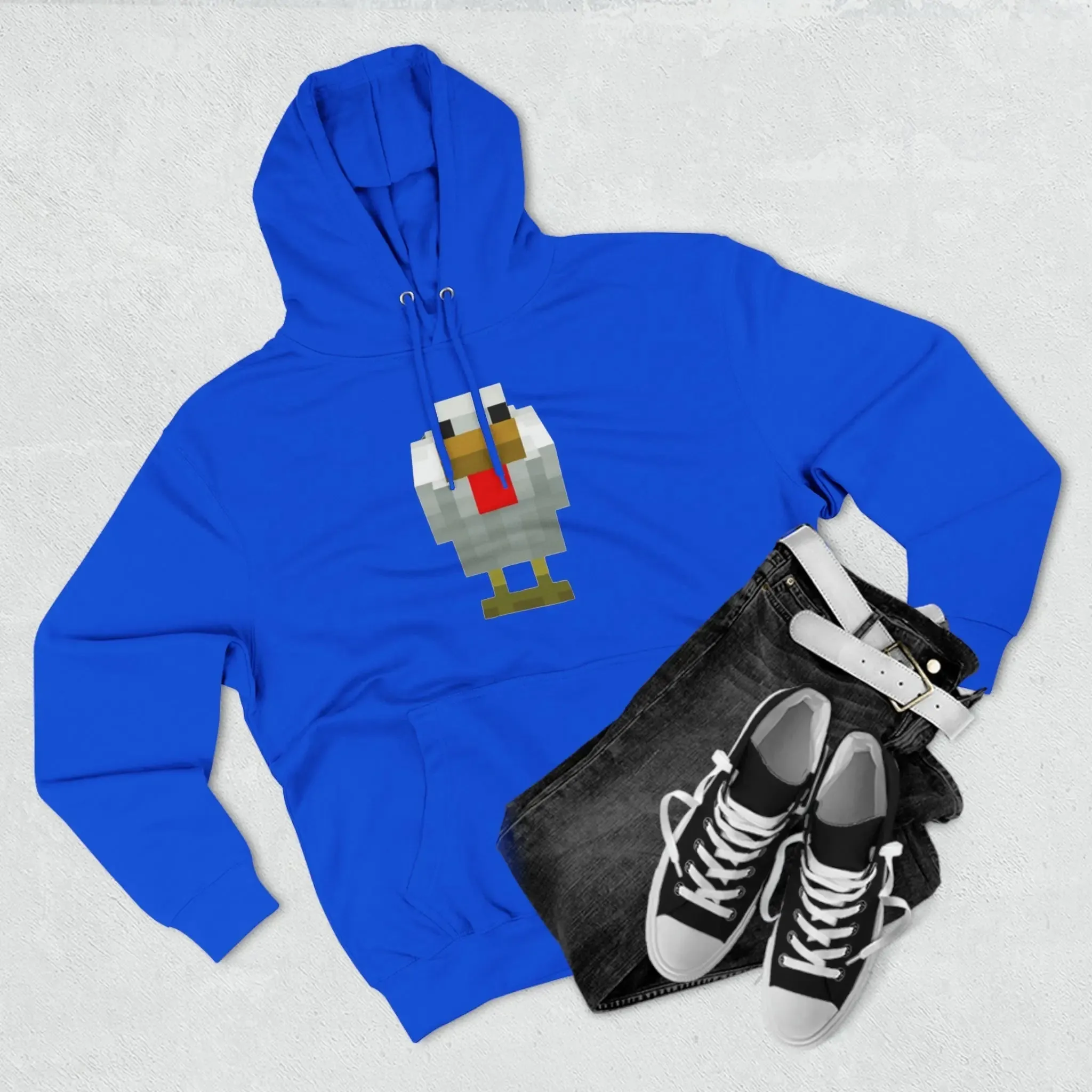 Unisex Premium Pullover Hoodie Minecraft Chicken