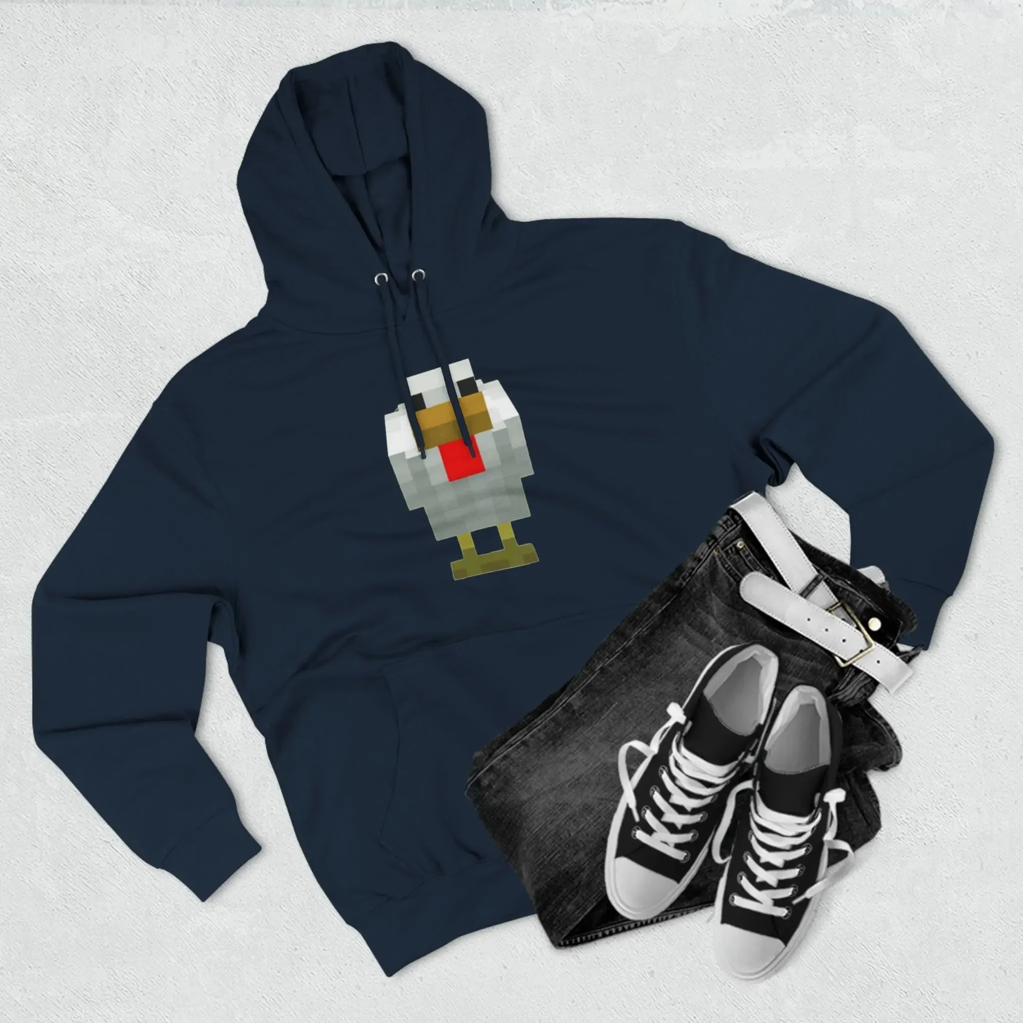 Unisex Premium Pullover Hoodie Minecraft Chicken