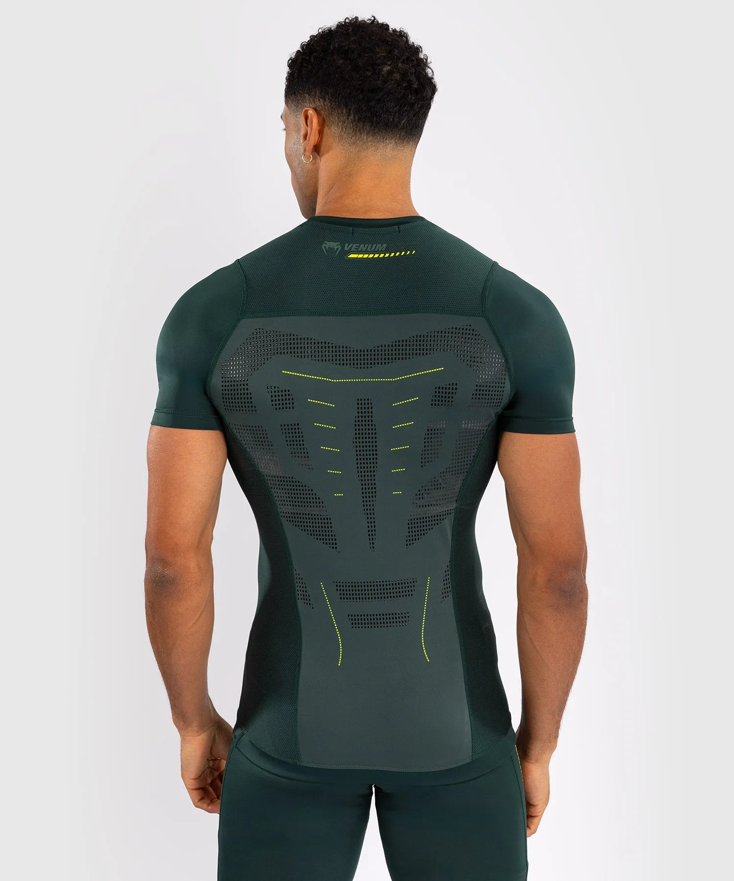 Venum Technical 3.0 Short Sleeve Rashguard - Forest Green