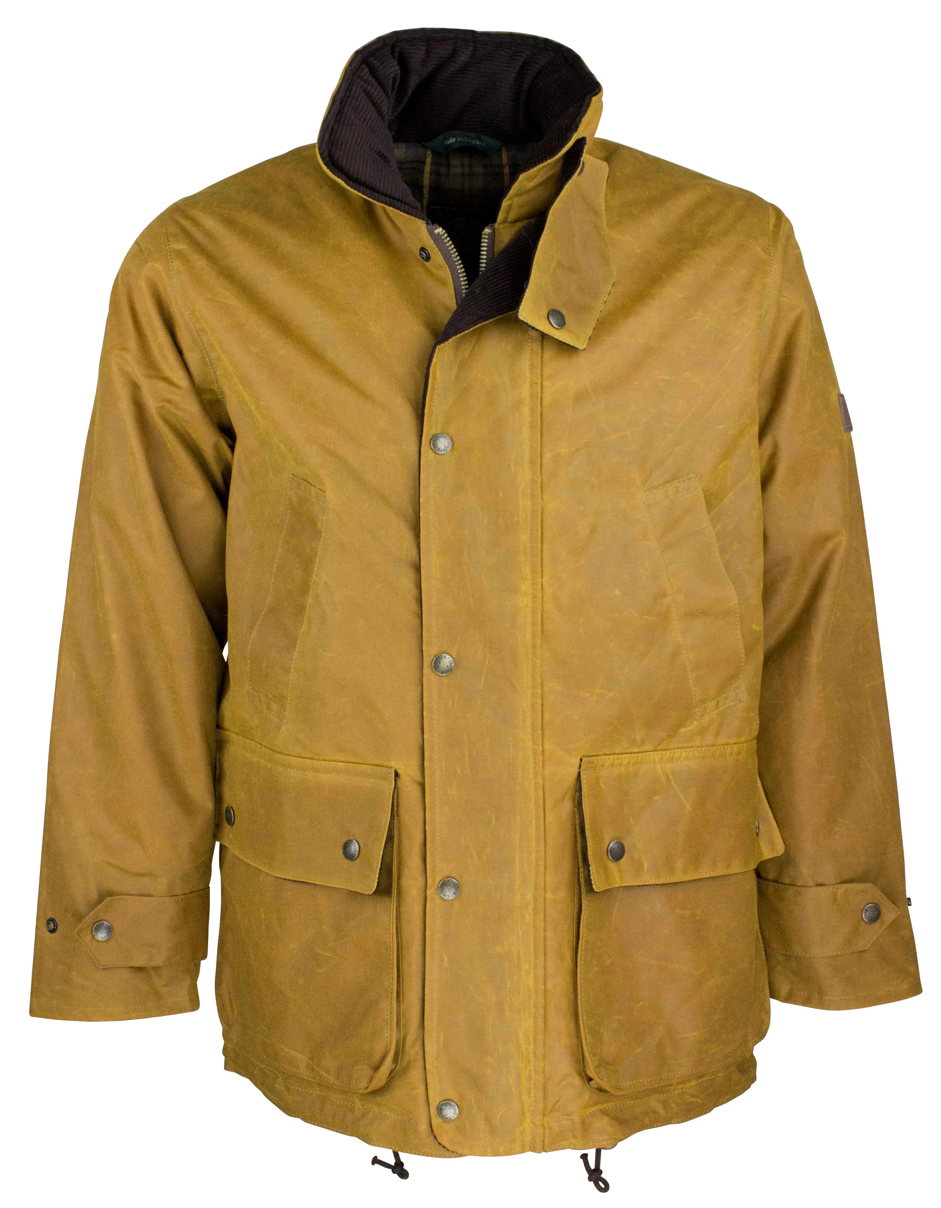 W05 - Men's Kingsbridge Padded Wax Antique Coat - GOLD